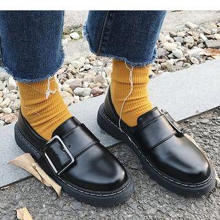 Fleece Lined Buckled Loafers