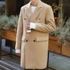 Peaked-lapel Double-breasted Tailored Coat