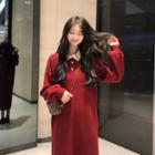 Polo Long-sleeve Knit Dress