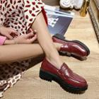 Buckle Low Heel Loafers