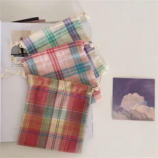 Plaid Print Pouch