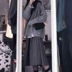 Set Of 2: Knit Top + Midi Skirt