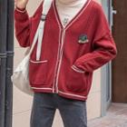 V-neck Over-sized Cardigan