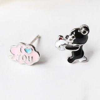 Bear Non-matching Earring