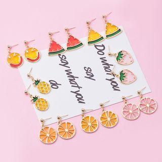 Glaze Fruit / Smiley Dangle Earring