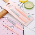 Set: Stainless Steel Manicure Kit Pink - One Size