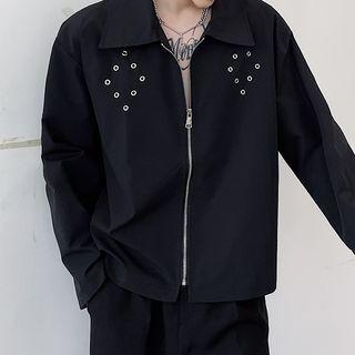 Grommet Zip Jacket