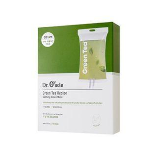 Dr. Oracle - Green Tea Recipe Calming Green Mask Set 25ml X 10 Pcs