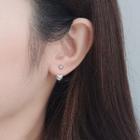 Heart Sterling Silver Swing Earring 1 Pair - Earring - Silver - One Size