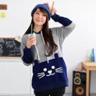Cat Accent Hooded Pullover