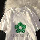 Rhinestone Flower T-shirt