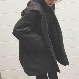 Hooded Zip Coat As Shown In Figure - One Size