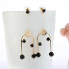 Rhinestone / Stone U Shaped Dangle Earring