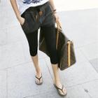 Pocket-accent Cropped Pants