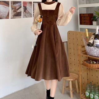 Mock Two-piece Empire Dress