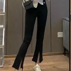 High-waist Split Boot Cut Jeans