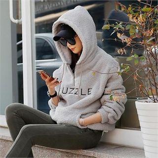 Puzzle Zip-front Fleece Hoodie