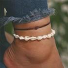 Set: Shell / Knot Anklet As Shown In Figure - One Size