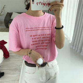 Letter Printed T-shirt