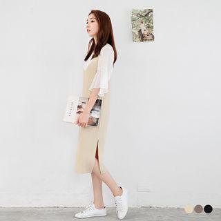 V Neck Stretchy Tank Dress