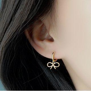 Bow Drop 925 Sterling Silver Earring