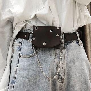 Faux Pearl Waist Bag