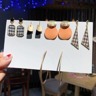 Set: Faux Pearl / Rhinestone Dangle Earring (assorted Designs)
