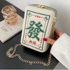 Mahjong Themed Chain Crossbody Bag