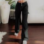 High Waist Pockets Loose-fit Pants