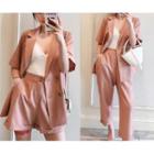Short-sleeve Blazer / Dress Pants / Shorts / Set