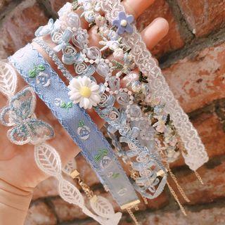 Flower Fabric Choker (various Designs)