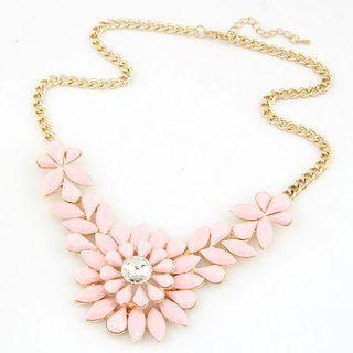 Gemstone Flower Necklace