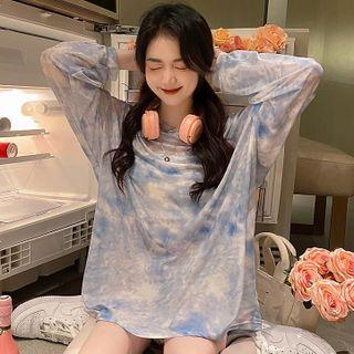 Long-sleeve Tie-dye Light T-shirt