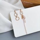 Non-matching Faux Pearl Fringed Earring 1 Pair - Non-matching Faux Pearl Fringed Earring - One Size