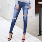 Skinny-fit Ripped Jeans