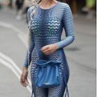 Long-sleeve Print Skinny Jumpsuit