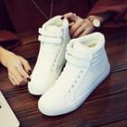 Faux-leather High Top Sneakers