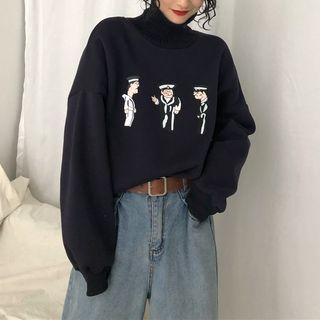 Couple Matching Crew-neck / Turtleneck Sweatshirt