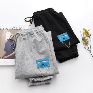 Applique Chain Sweatpants