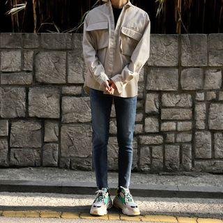 Cargo-pocket Loose-fit Shirt