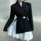 Belted Blazer / A-line Skirt
