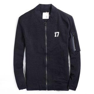 Number Long-sleeve Zip Jacket