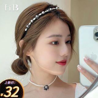 Flower Faux Pearl Headband