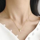 Nipple Pendant Sterling Silver Necklace L143 - Gold - One Size