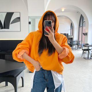 Vivid Balloon-sleeve Oversized Hoodie