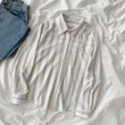 Striped Shirt Stripe - White & Blue - One Size