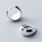 925 Sterling Silver Polished Hoop Earring 1 Pair - 925 Sterling Silver Earring - One Size