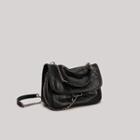 Chain Flap Crossbody Bag Black - One Size