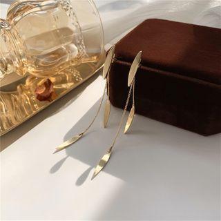 Fringe Drop Sterling Silver Ear Stud Ear Stud - 1 Pair - Gold - One Size