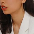 Alloy Knot Dangle Earring 1 Pair - Gold - One Size